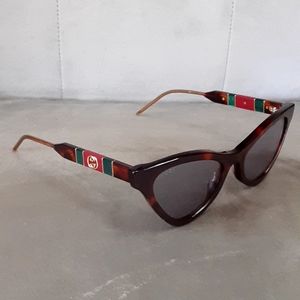 Dark brown cateye Gucci sunglasses